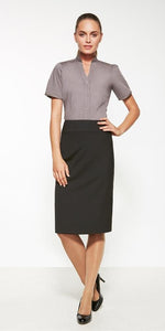 HS24011-ADMIN: Ladies Relaxed Fit Skirt - Black