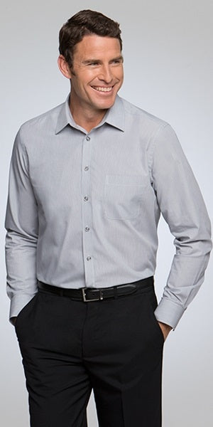 HS4265-ADMIN: Pinfeather Mens L/S Shirt - Charcoal