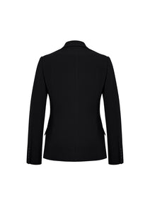 HS60719-ADMIN: Womens Two Button Mid Length Jacket - Black
